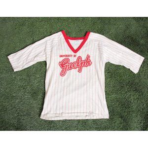 Vintage University of Guelph Pinstripe Jersey